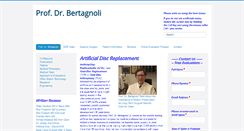 Desktop Screenshot of dr-bertagnoli.com